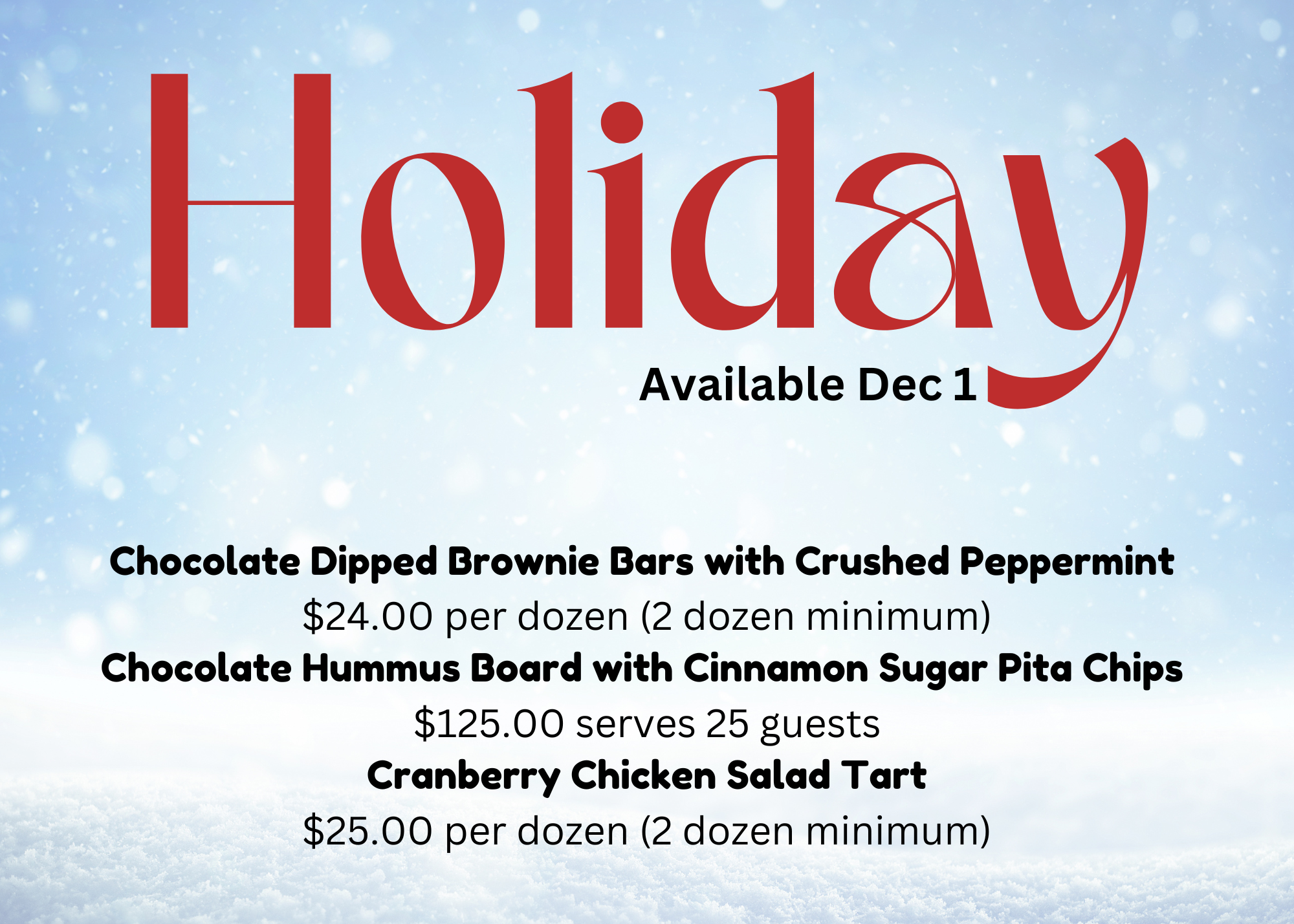 Holiday specials