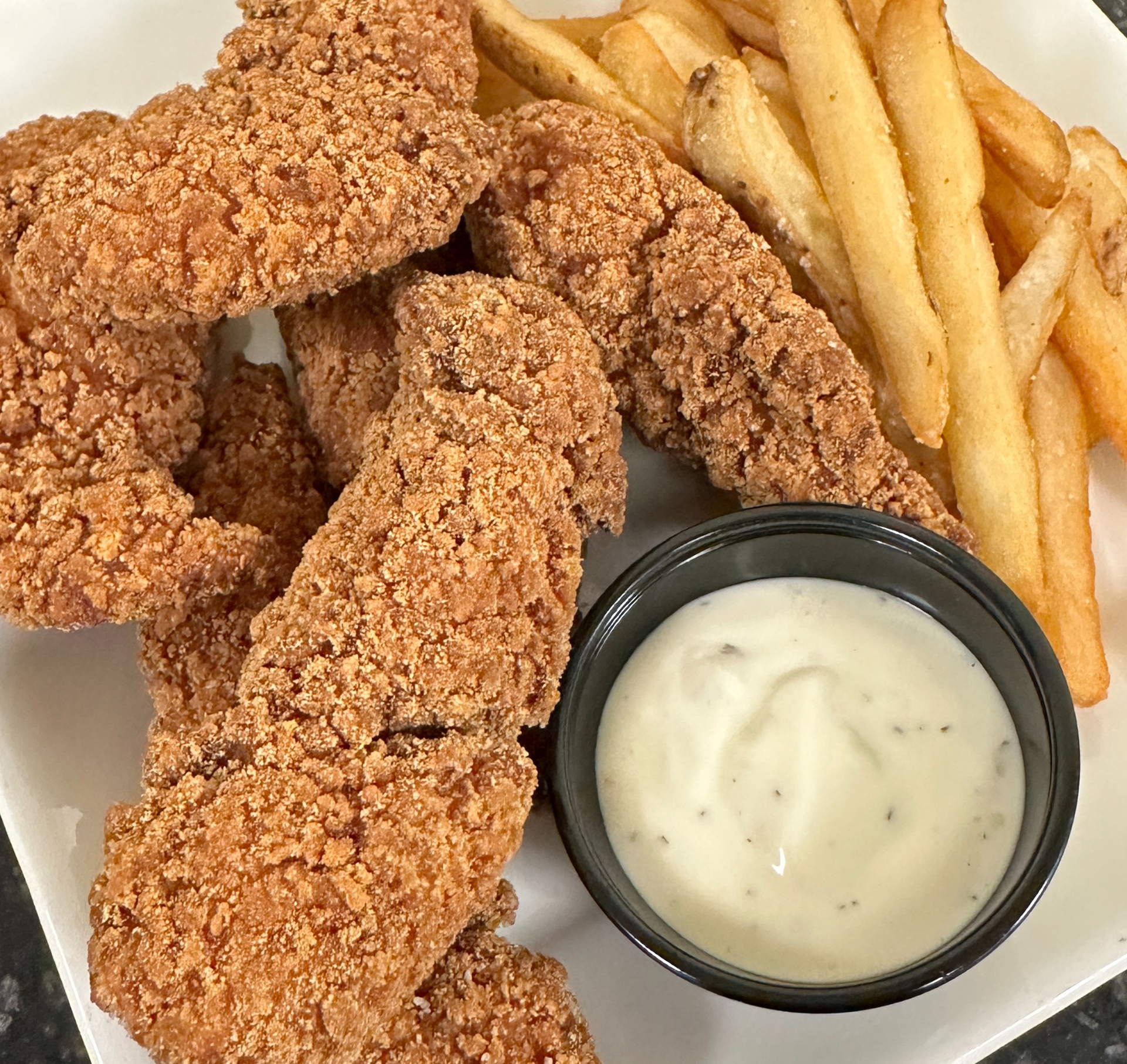 chicken tenders with fries